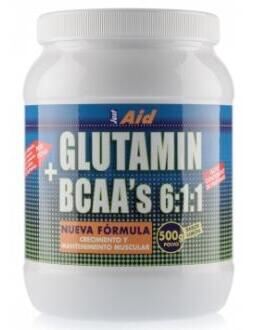 Glutamina + BCAA o smaku cytrynowym 500 gr