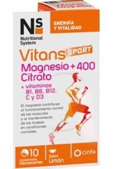 Ns Vitans Sport Magnez +400 Cytrynian 10 tabletek