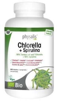 Chlorella + Spirulina 500 tabletek