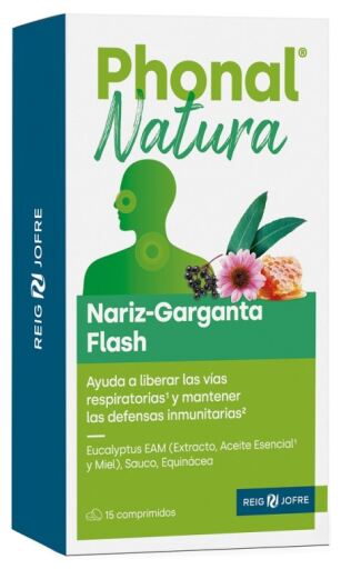 Natura Flash na nos i gardło 15 tabletek