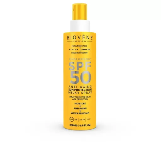 Hialuronowe mleczko przeciwstarzeniowe chroniące przed słońcem SPF50 200 ml