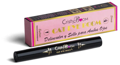 Wodoodporny eyeliner Cat Eye Boom i stempel do obu oczu 3 gr