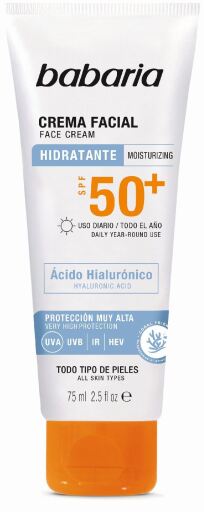 Nawilżający krem do twarzy z kwasem hialuronowym SPF50+ 75 ml