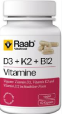 Witamina D3+K2+B12 460Mg 60 Kapsułek