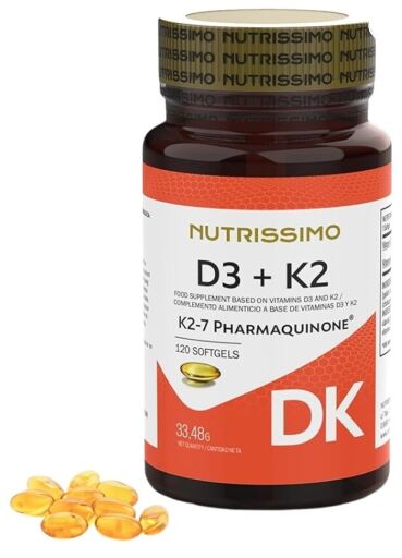 D3 K2 2000Ui Pharmaquinone K2-T 120 Kapsułek