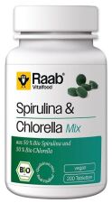 Spirulina+Chlorella Algi 440 mg 200 Bio Wegańskich Tabletek